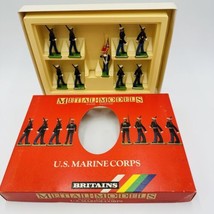 Britains LTD Toys Soldiers Metal Models 9 US Marine Corps Figurines #730... - $103.50