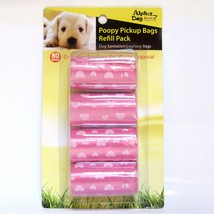 Alpha Dog Series Poopy Pick up Bags Refill Pack 80BAGS - PINK (Pack of 12) - £28.95 GBP