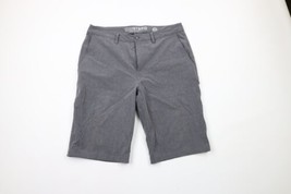 BKE Buckle Mens Size 32 Hybrid Standard Fit Stretch Striped Chino Shorts Gray - £30.99 GBP