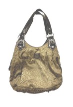 Giani Bernini Womens Cream Beige Brown Shoulder Handbag Purse Bag - £11.98 GBP