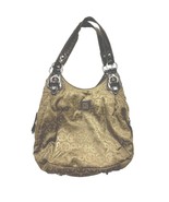 Giani Bernini Womens Cream Beige Brown Shoulder Handbag Purse Bag - $14.99