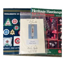 Hardanger Embroidery Christmas Ornaments Books and Bell Pull Kit Susan L... - $34.40