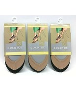 6 Pairs Gold Toe Cushioned Low Cut Liner Socks Sockanista Nude &amp; Black S... - $33.83 CAD
