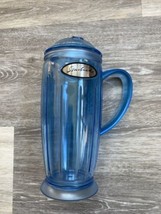 Starbucks Barista Tall Plastic Rocket Tumbler Mug 12 oz - NO STRAW Vintage- Blue - $14.80