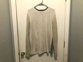 Banana Republic Mens Large Duofold Crewneck Knit Top Long Sleeves - $9.89