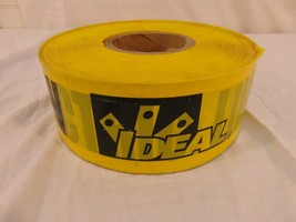 NWT Yellow Black Lettering IDEA Electric Line Below Caution Tape - £7.62 GBP