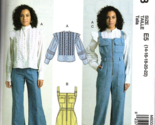 McCall&#39;s M8008 Misses 14 to 22 Top, Romper and Overalls Uncut Sewing Pat... - $14.81