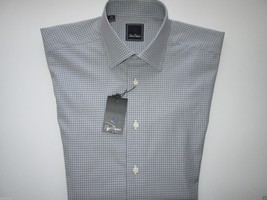 David Donahue NWT Plaid Spread Micro-Textures Men Dress Shirt 16 | 33 MSRP $135  - £52.47 GBP