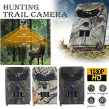 2021 Outdoor Hunting Trail Camera 1080P 12MP Wildlife Scouting Night Vis... - £30.36 GBP