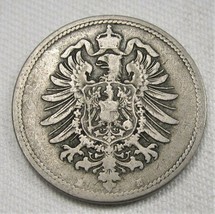 1875-H Germany 10 Pfennig FINE Coin AE350 - $10.70