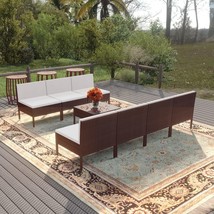  Garden Lounge Set Brown, Cream White - $13,449.59 MXN