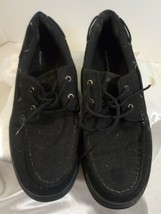 Men&#39;s Mountain Creek Black Boat Shoes Size: 10 1/2 - £15.56 GBP