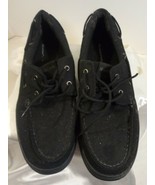 Men&#39;s Mountain Creek Black Boat Shoes Size: 10 1/2 - £15.53 GBP