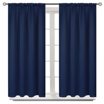 BGment Short Blackout Curtains for Bedroom - Room Darkening Curtain Rod Pocket 4 - £24.47 GBP