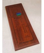 Vintage Drueke #1150 Scoremaster Once-A-Round Two Track Wooden Cribbage ... - $21.02