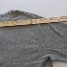Merona 4-Button Henley Men's Gray Cotton Blend T-Shirt Long Sleeve Size Large image 10