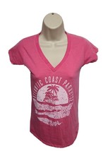 Atlantic Coast Paradise Pompano Beach Florida est 1908 Womens Small Pink... - $14.85