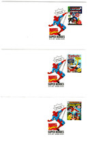 USPS FDI Super Hero Stamp Lot Marvel Comics ~ Fantastic Four Captain Ame... - €8,40 EUR