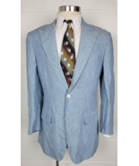 Marzoni Blue Wool Cashmere Sport Coat 150 Bespoke Joe Haden Cleveland Br... - £117.33 GBP