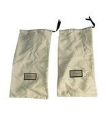 Authentic Gucci Silky Satin Storage Drawstring Dust Bag 8”x17” Ivory Set... - $1,069.76 MXN