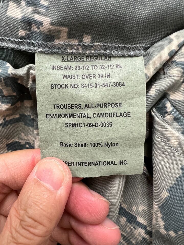 GENUINE USAF APECS ABU GORE TEX TIGER STRIPE ALL PURPOSE PANTS - X-LARGE REGULAR Item image 3