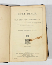 Printed 1900 The Holy Bible British and Foreign Bible Society 6&quot; x 4&quot; - $36.63