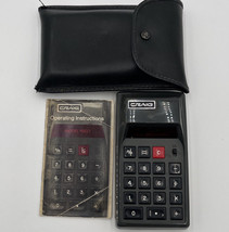 Rare Vintage Retro Craig 4507 Red LED Calculator w/Case &amp; Instructions Working! - £50.20 GBP