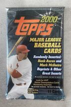 2000 Topps MLB Series 1 Sealed Pack – 11 Cards – Aaron/McGwire Inserts - $8.86