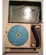 Zenith Portable ZP2 Record Player 1960&#39;s Blue Turntable - $54.69 CAD