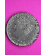 High Grade 1883 No Cents V Liberty Nickel Exact Coin Pictured Scarce Key... - $41.01 CAD
