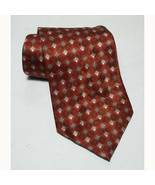 Van Heusen Men Dress Sill Tie Made in USA Brown 3.5&quot; wide 60&quot; long  - £6.91 GBP