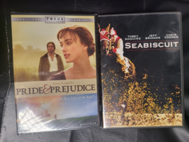 lot of 2 :Pride &amp; Prejudice [NEW Sealed]+ seabiscuit [used/ LIKE NEW] - £5.46 GBP
