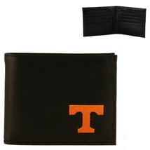 Tennessee Volunteers Mens Black Leather Bi-fold Wallet - $19.00