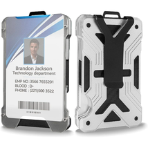 Ultra-Thin Minimalist Wallet with Clear ID Holder, Carbon Fiber and Alum... - $22.18