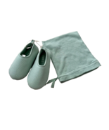 ZARA Girls Waffle Slippers Slip On Dust Bag Green ( 28/29 ) - $372.90 MXN