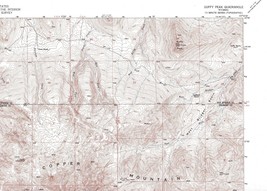 Guffy Peak Quadrangle Wyoming 1952 USGS Topo Map 7.5 Minute Topographic - £19.15 GBP