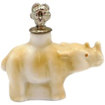 Vintage Rhinoceros German Crown Top Figural Perfume Bottle - £51.13 GBP