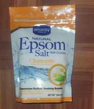 Epsom Salt Amoray  Premium Natural  Bath Crystals  16 oz. Chamomile W/ Green Tea - £7.17 GBP