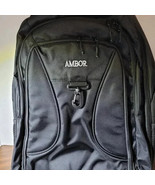 Rolling Backpack, AMBOR Waterproof Wheeled Backpack, Carry-on Trolley Lu... - £39.10 GBP