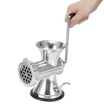 Manual Meat Grinder Hand Crank Meat Processor, Solid Aluminum Alloy Manu... - £38.85 GBP