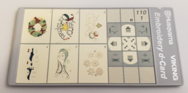 HUSQVARNA VIKING Designer II Machine Embroidery Accessory D-CARD Xmas (1... - £18.84 GBP