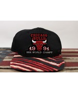 Vintage Chicago Bulls 1991 Champions Snapback Hat by Zubaz Cap - $26.99