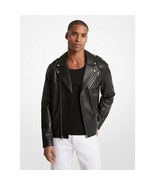 Michael Kors Men&#39;s Moto Leather Jacket - $314.24 CAD