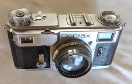 Vintage Zeiss Ikon Contax III w Jena Sonnar 1:2 f=5cm lens - £428.94 GBP
