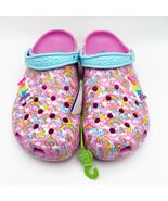 Lisa Frank X Crocs Clogs W 11 M 10 Rainbow Unicorn Limited Edition Charm Pink - $55.00