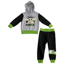Star Wars Grogu Strong With The Force Infant 2-Piece Fleece Hoodie Set Grey - $11.99