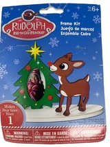 Rudolph Reindeer Foam Ornament Kit and Christmas Tree Picture Frame Rare... - $7.91