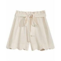 Monteau Big Girls Linen Scallop Hem Shorts, Size Small - $22.00