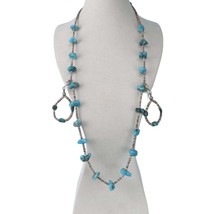 Sterling and Turquoise/Shell Navajo Heishi Necklace/Earrings - £129.36 GBP