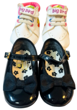 Lot of 2 Doll Baby Shoes ~ Black &amp; Pink/White Sole, S: 0, L 4&quot; X W 2&quot; Pr... - $8.86
